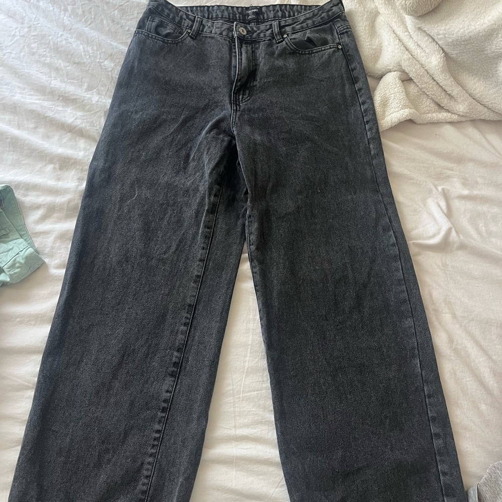 Boohoo Men's Relaxed Fit Black Jeans